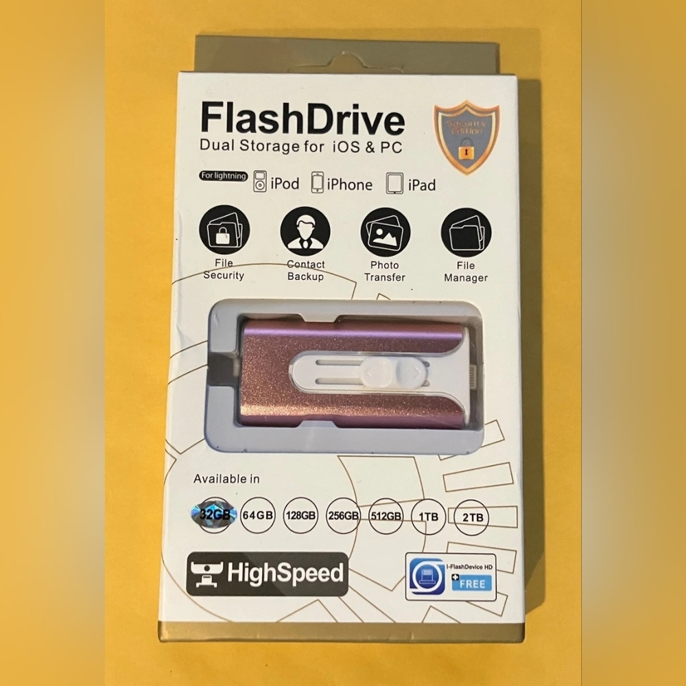LXM USB Flash Drive Dual Storage IOS & PC 32GB For IPhone IPad IOS
